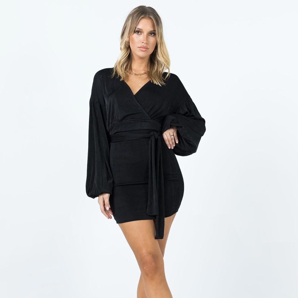 NEW WITH TAGS princess polly black mini dress